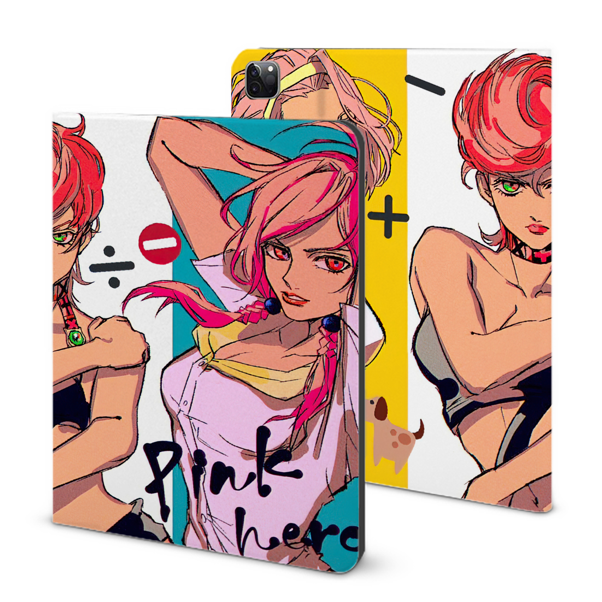 （画像用） ジョジョの奇妙な冒険 JoJo's Bizarre Adventure IPad ケース ブック型 PUレザー TPU 耐衝撃 軽量 薄型 ペン収納なし 全面保護 IPad 各モデル対応